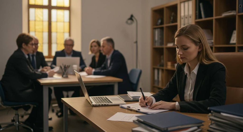 Reunião na Secretaria da Igreja